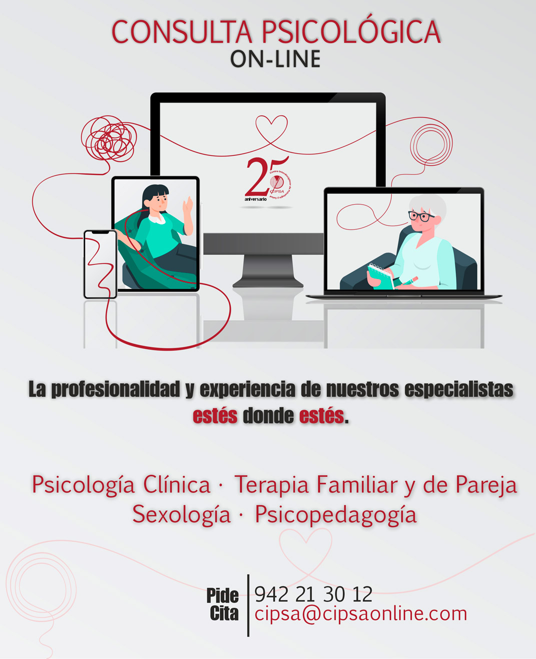 cipsa consulta online atencion por internet de psicologia sexologia y terapia de pareja